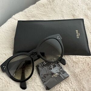 Celine Black Cat-Eye Sunglasses with Gradient Lenses